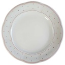 Kuchenteller Dessertteller 19,6 cm Marienbad Ingres Weiss Rote Rauten