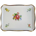Butterplatte Goldrand Schirnding Bavaria Blumenmuster mit gebraucht - gut