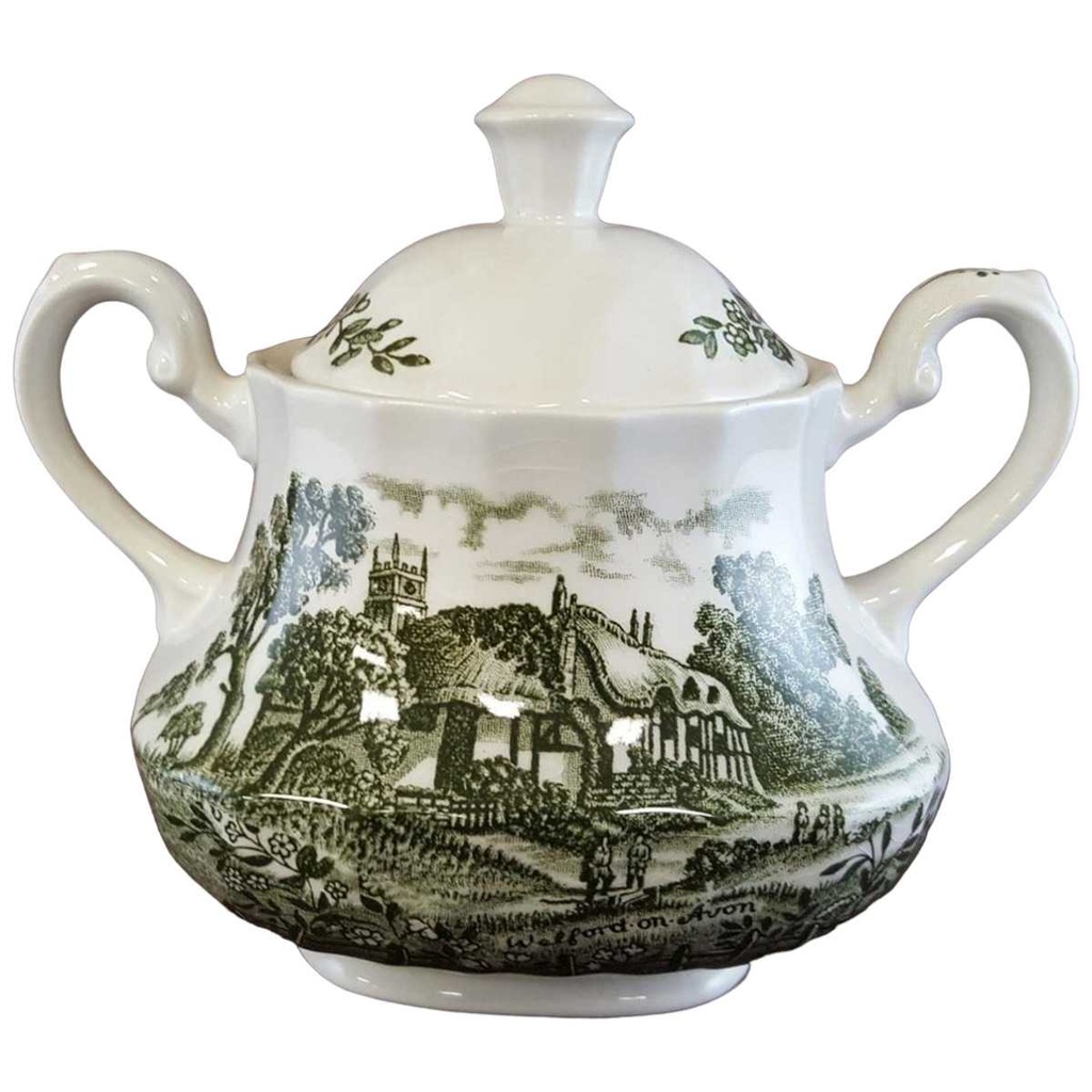 [45811173] Zuckerdose Royal Essex Shakespeares Country Grün gebraucht - gut