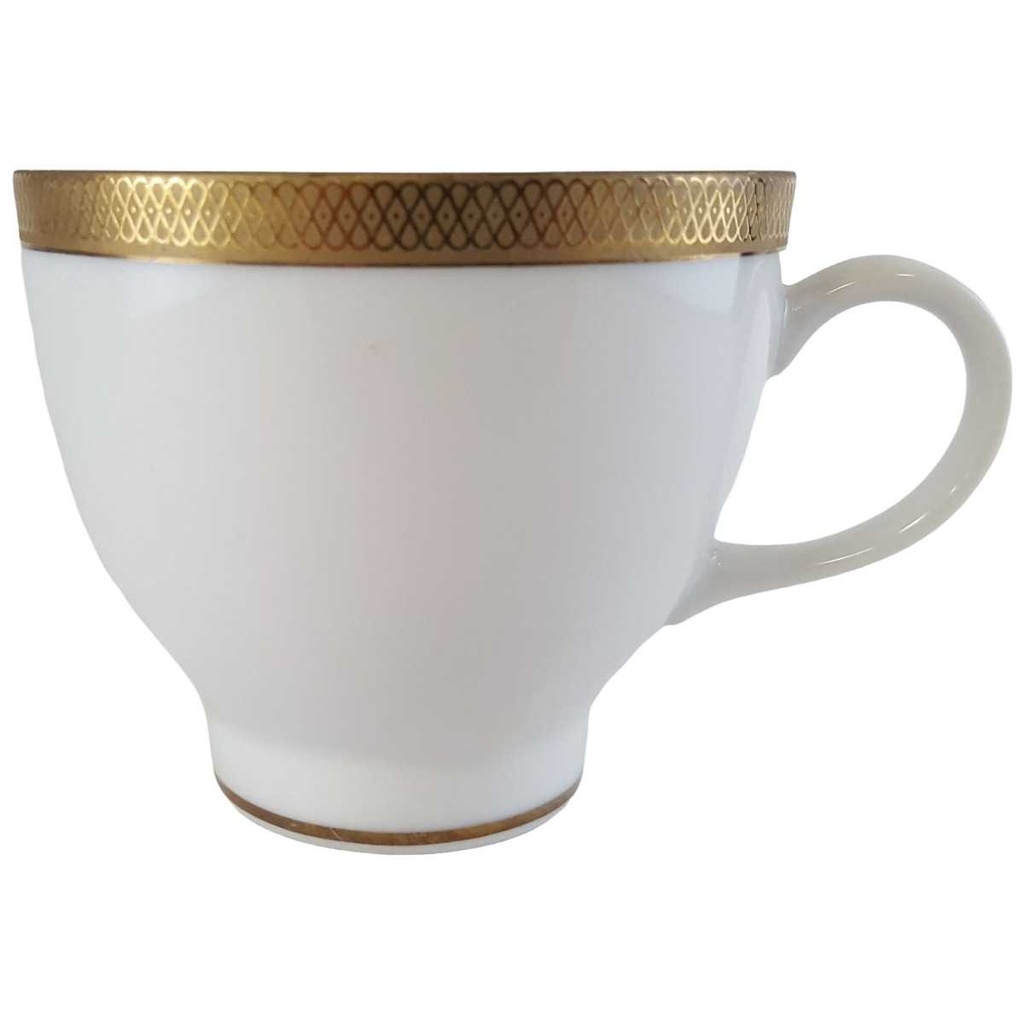 [45811176] Kaffeetasse Tasse Goldrand Eschenbach Alte Formen weiß mit gebraucht - sehr gut