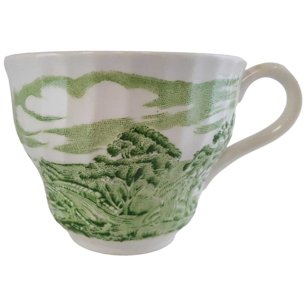 [45811184] Kaffeetasse Milchkännchen Tasse Barratts Old Castle Grün gebraucht - gut