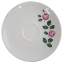 Untertasse für Kaffee 14,8 cm Eschenbach rosa Rose gebraucht - gut