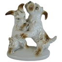 Figur Skulptur Porzellanhunde Terrier Paar gestempelt Nr. 7902