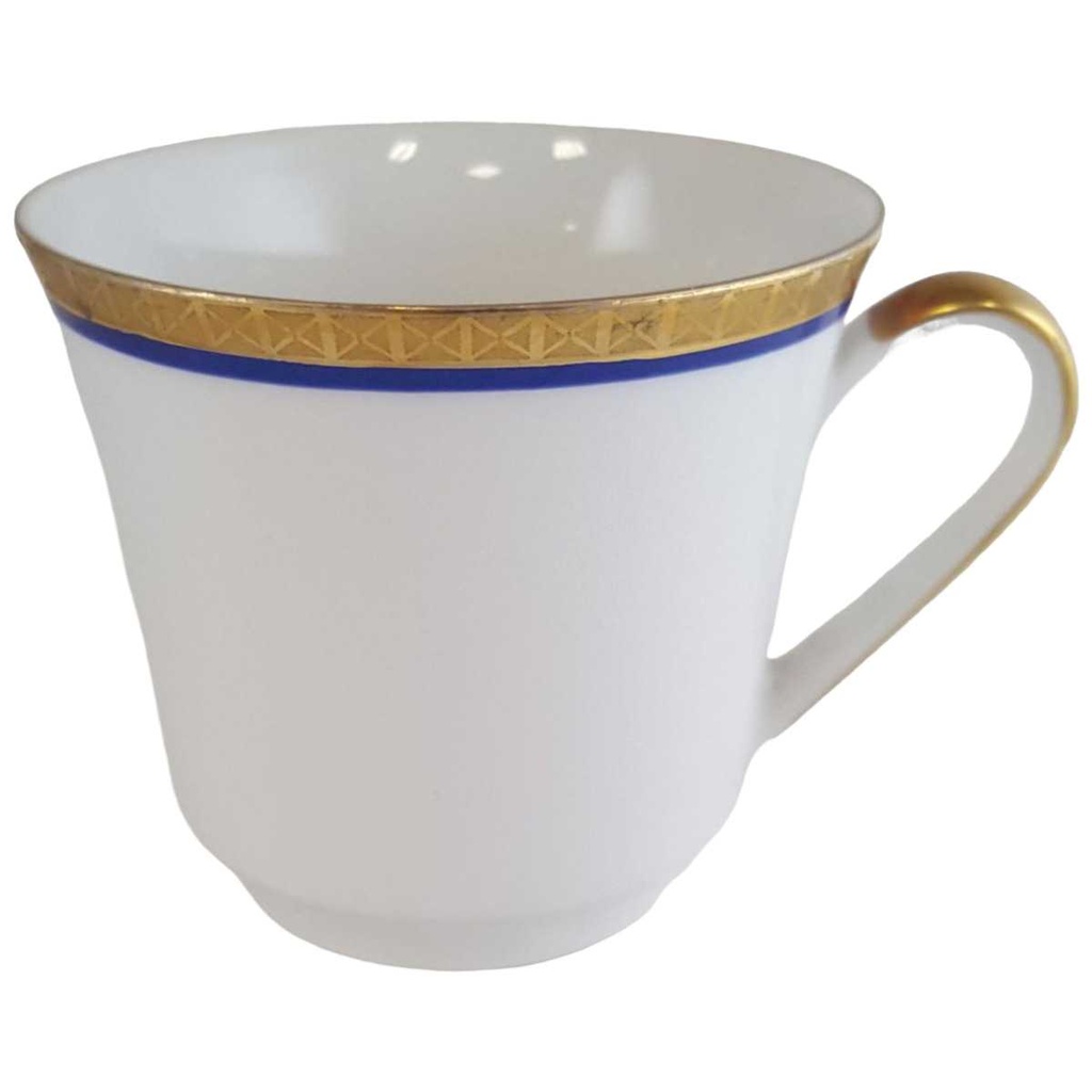 [45811192] Kaffeetasse Tasse Winterling Kirchenlamitz Kobalt goldene Bordüre gebraucht - sehr gut