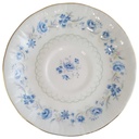 Untertasse für Kaffee 14 cm Royal Malvern Blaue Blumenranke Blau gebraucht - sehr gut