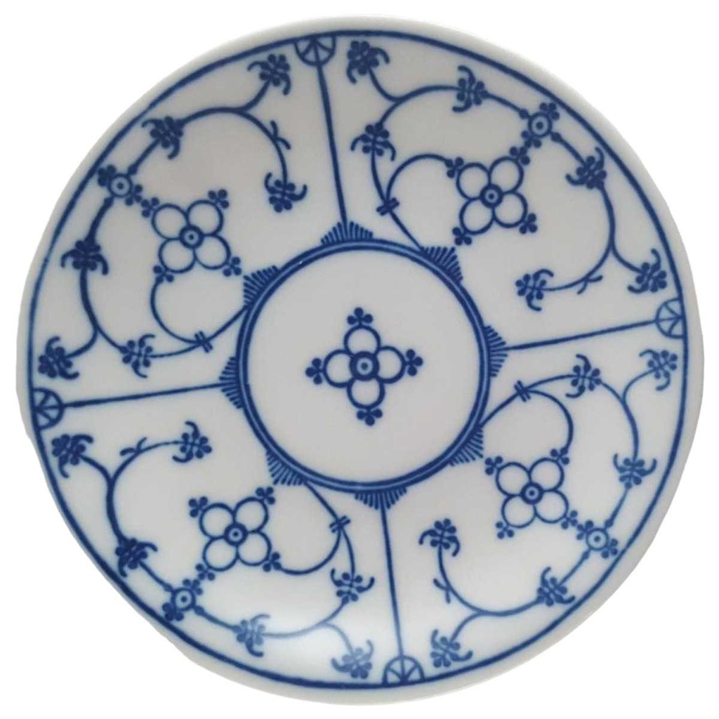 [45811204] Untertasse für Kaffee ohne Innenspiegel 14,3 cm Winterling Indisch Blau Strohblume gebraucht - sehr gut