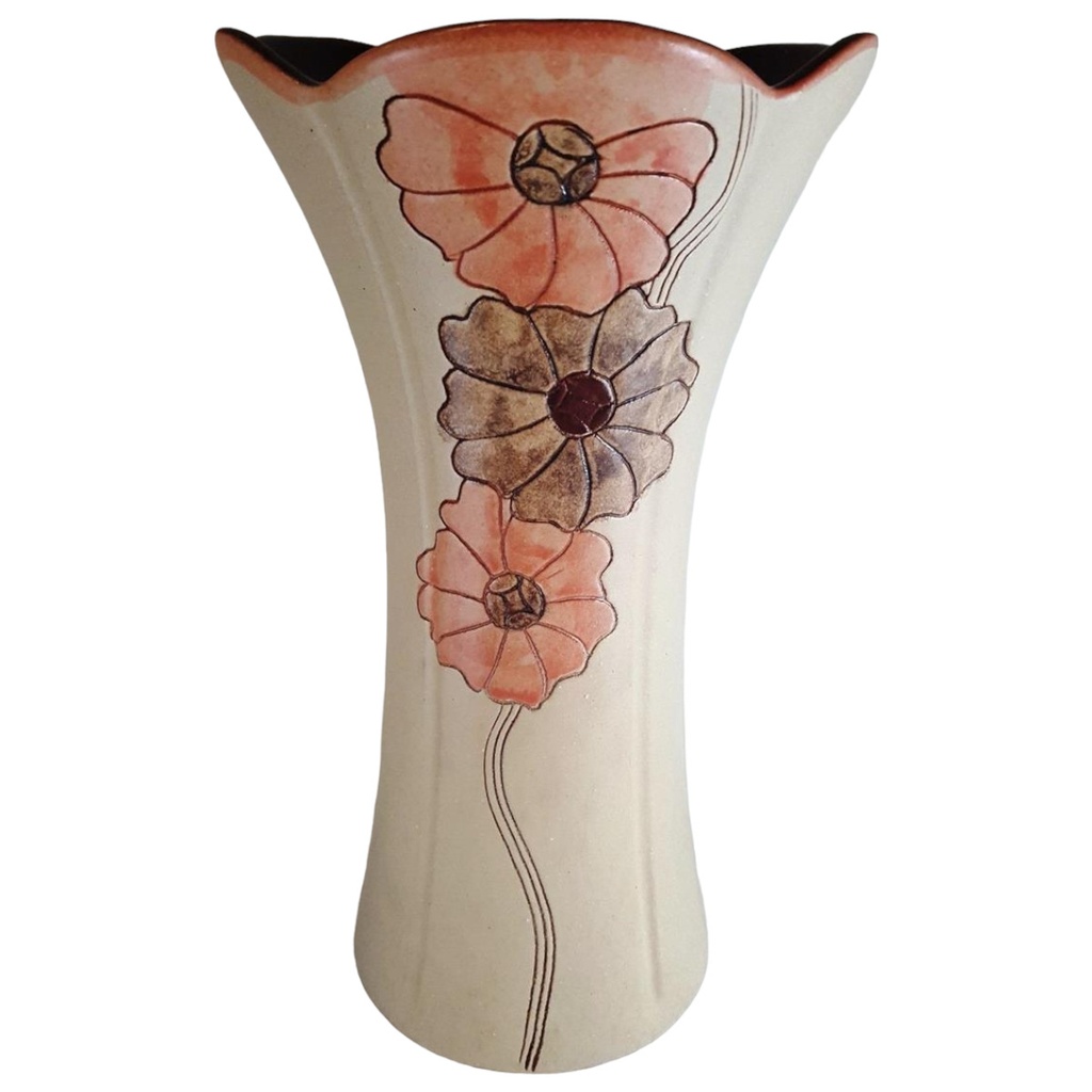 [45811207] Keramik Vase Made in W. Germany H 29,6 cm
