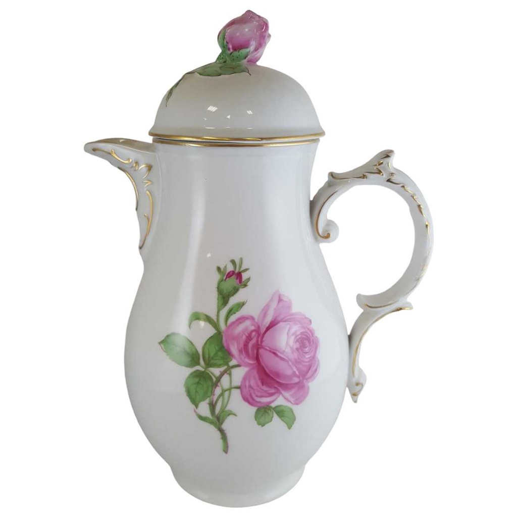 [45811223] Kaffeekanne 1,3 L Fürstenberg Alt Rote Rose 02171 gebraucht - sehr gut