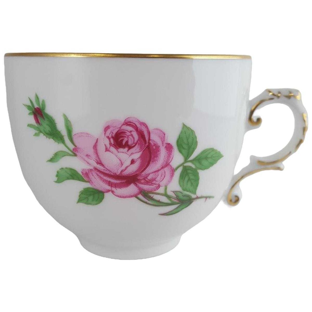 [45811228] Kaffeetasse Tasse Fürstenberg Alt Rote Rose 02171 gebraucht - sehr gut