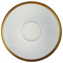 Untertasse für Kaffee Goldrand 14 cm Eschenbach weiß mit gebraucht - gut