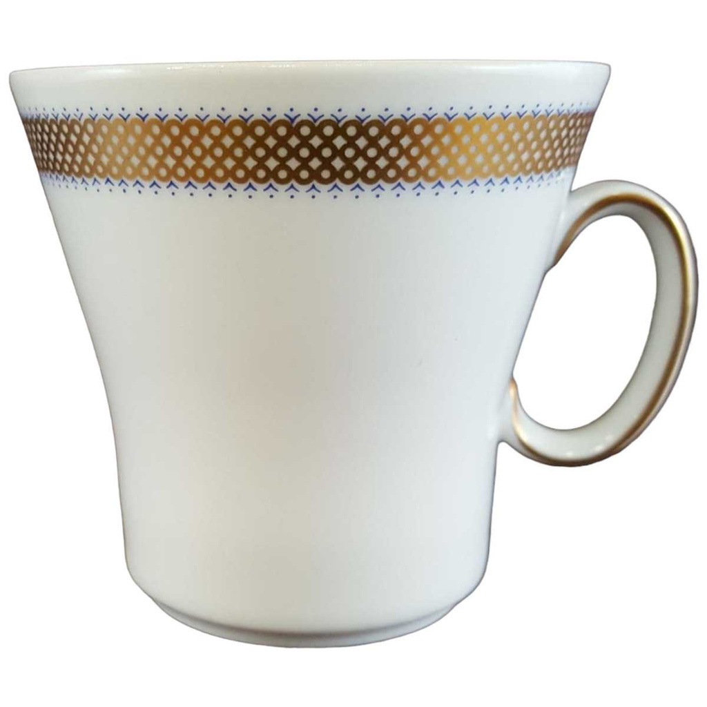 [45811282] Kaffeetasse Tasse Goldrand Eschenbach Alte Formen mit blau gebraucht - sehr gut