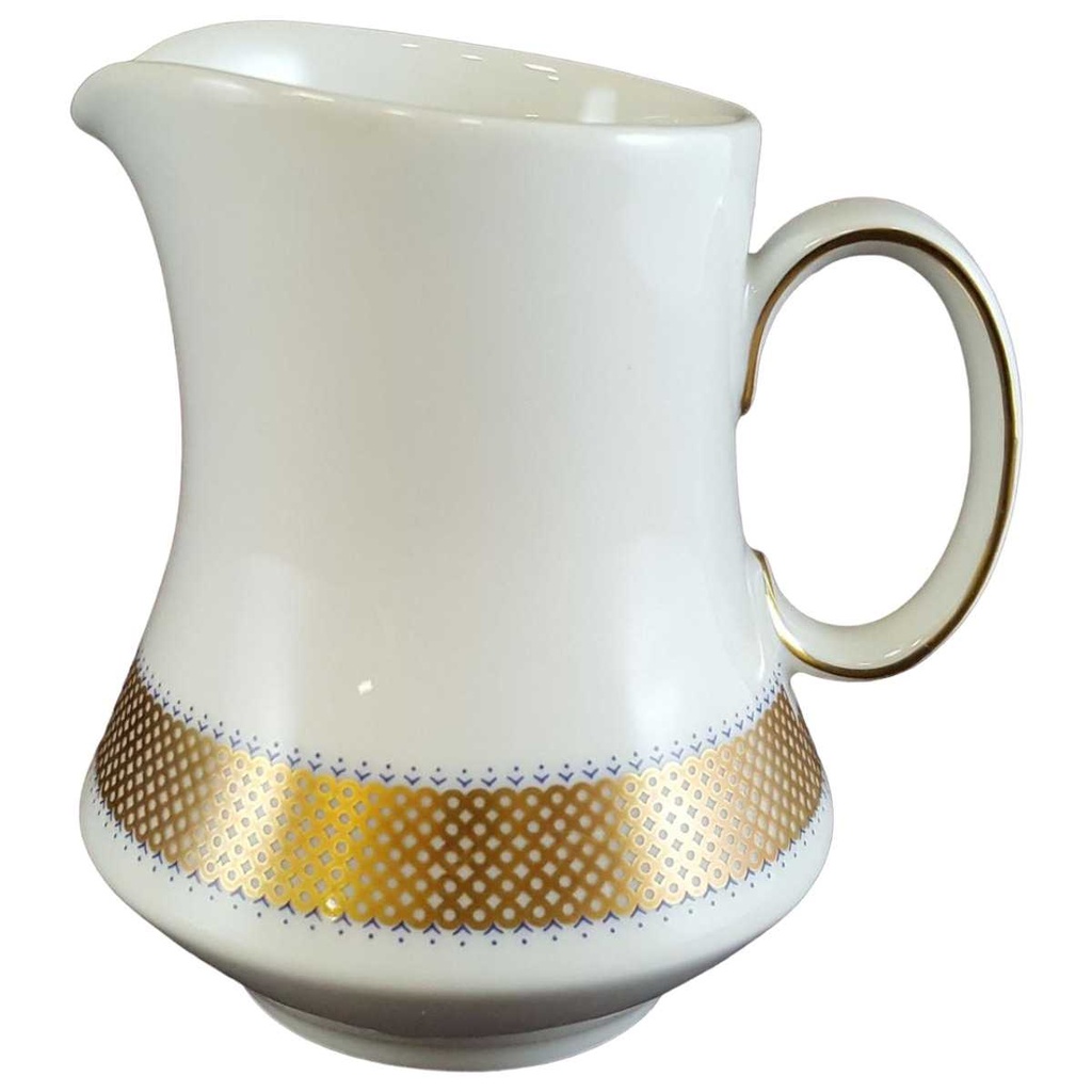 [45811283] Milchkännchen Goldrand Eschenbach Alte Formen mit blau gebraucht - sehr gut
