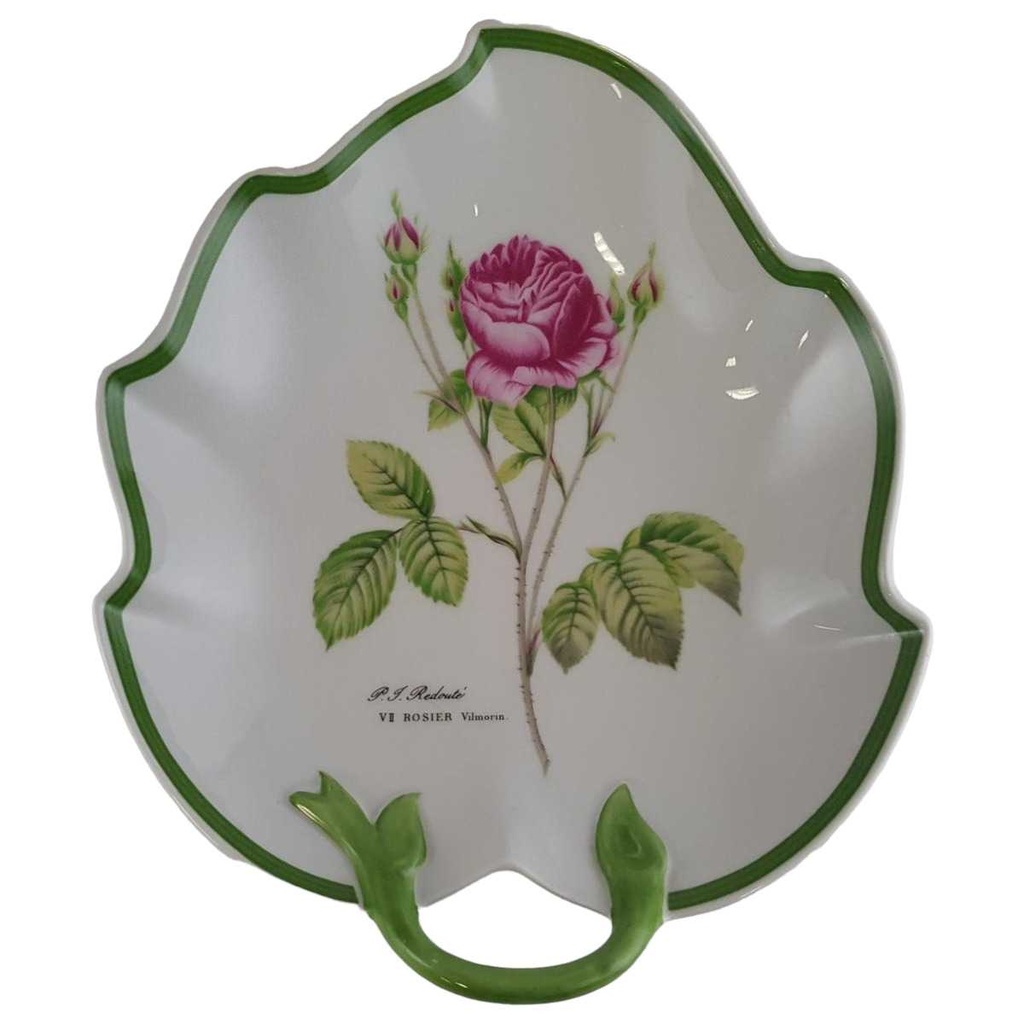 [45811285] Schale Blattschale Hutschenreuther P.J.Redoute aus dem Rosarium von Malmaison gebraucht - sehr gut