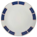 Kuchenteller Dessertteller Frühstücksteller Goldrand 19 cm Seltmann Weiden Blau Rot mit gebraucht - gut