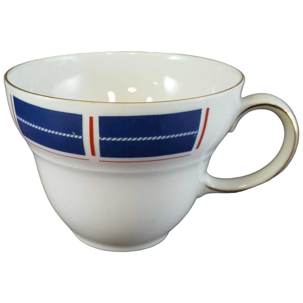 [45811316] Kaffeetasse Tasse Goldrand Seltmann Weiden Blau Rot mit gebraucht - gut
