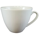 Kaffeetasse Tasse Retsch Wunsiedel Weiß gerippt gebraucht - sehr gut