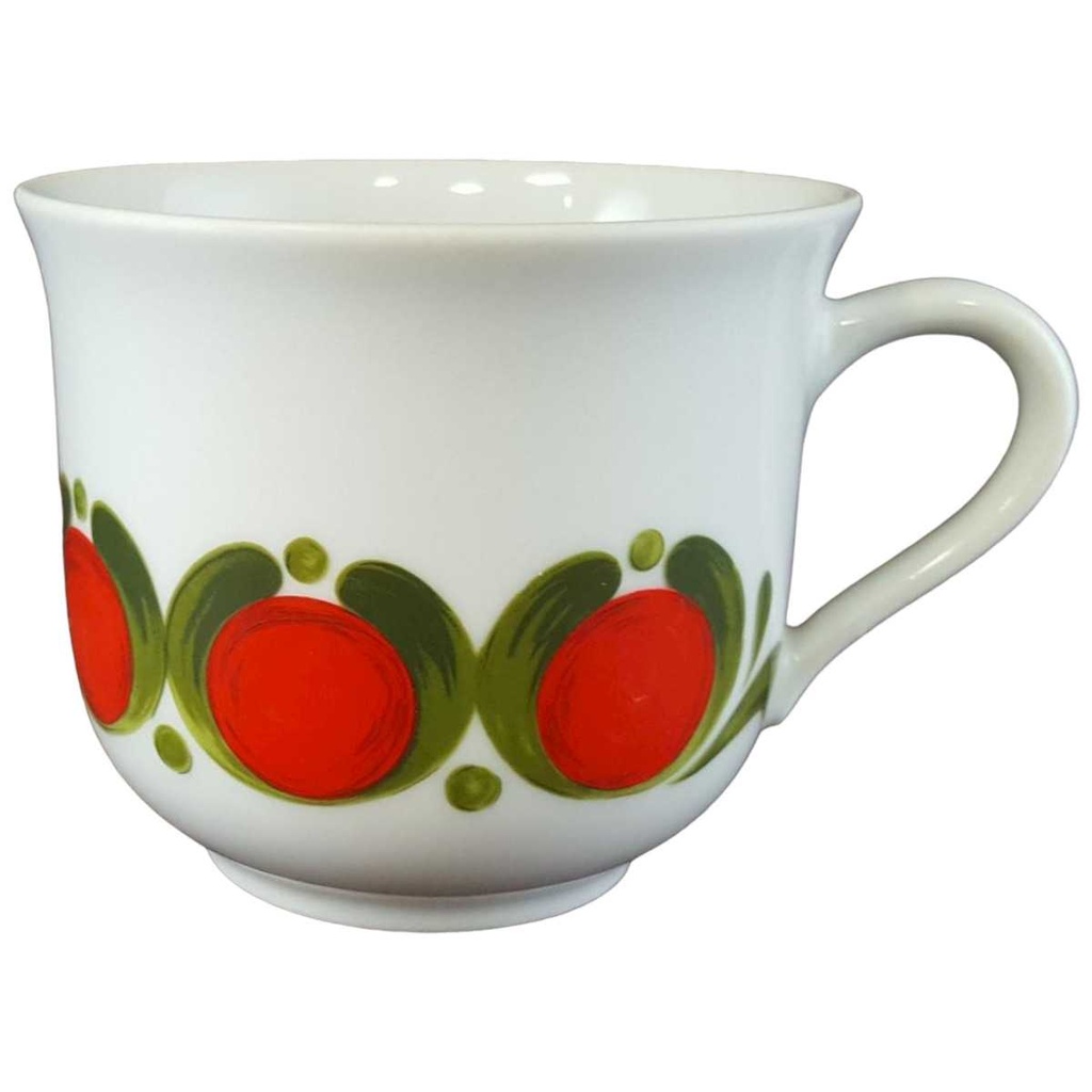 [45811328] Kaffeetasse Tasse Winterling Röslau Retrodekor Rot grün gebraucht - sehr gut