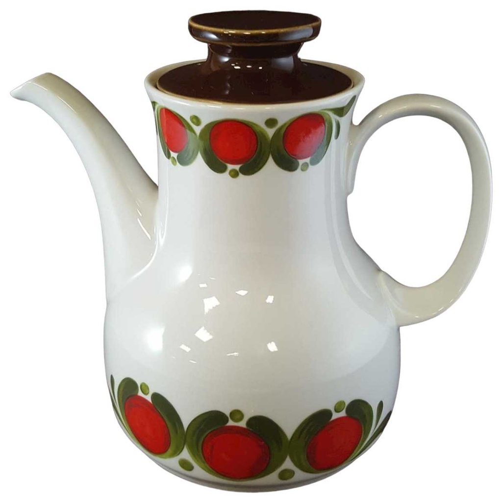 [45811336] Kaffeekanne Kanne 1,3 L Winterling Röslau Retrodekor Rot grün gebraucht - gut