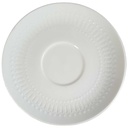 Untertasse für Suppe 15,8 cm Winterling Kirchenlamitz Relief weiß gebraucht - gut