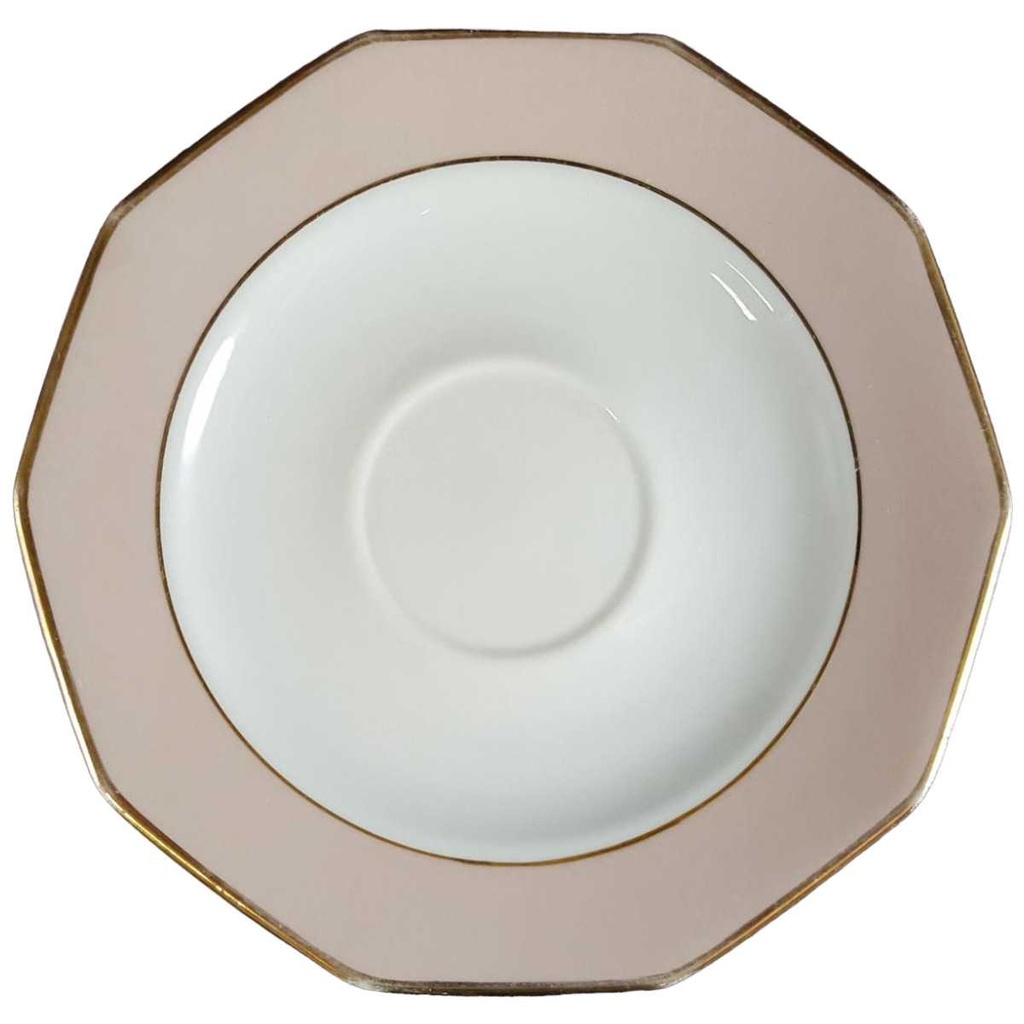 Untertasse für Kaffee 15,3 cm Winterling Kirchenlamitz La Belle Roseband Rosa