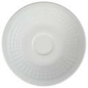 Untertasse für Kaffee 14,7 cm Eschenbach Gitterrelief Weiß gebraucht - sehr gut