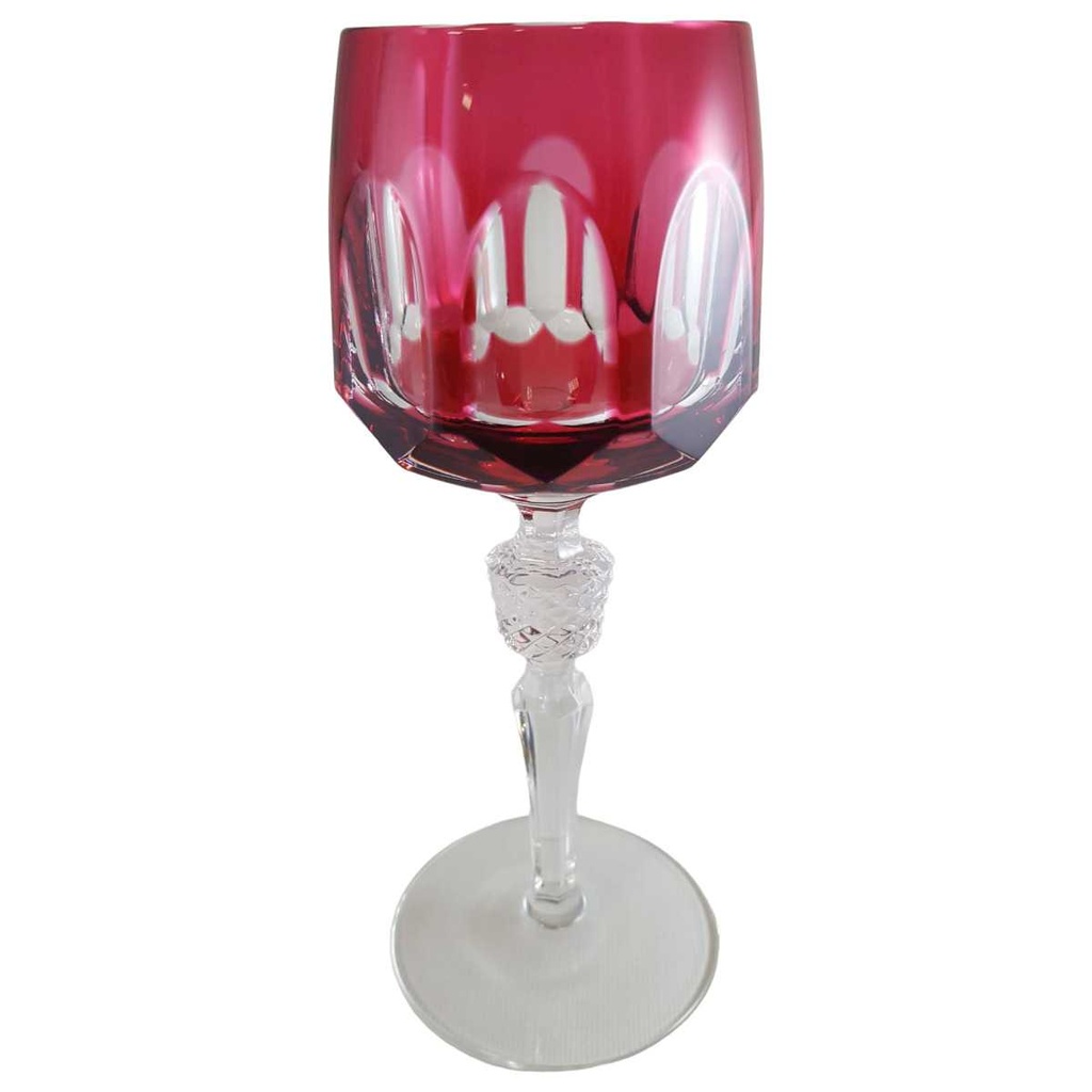 Weinglas Weinrömer Römerglas Überfangglas Nachtmann Antika Goldrubin gebraucht - sehr gut