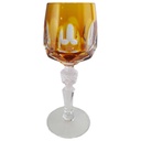 Likörglas Schnapsglas Römerglas Überfangglas Nachtmann Antika Beige Bernstein gebraucht - sehr gut