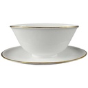 Sauciere mit Teller Goldrand 1tlg Fürstenberg Schloß 644 0801 gebraucht - akzeptabel
