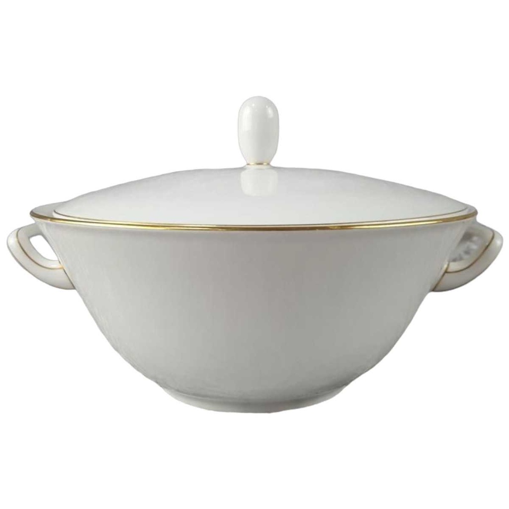 [458114401] Ragoutterrine Servierschüssel Goldrand 1,4 L Fürstenberg Schloß 644 0801 gebraucht - sehr gut
