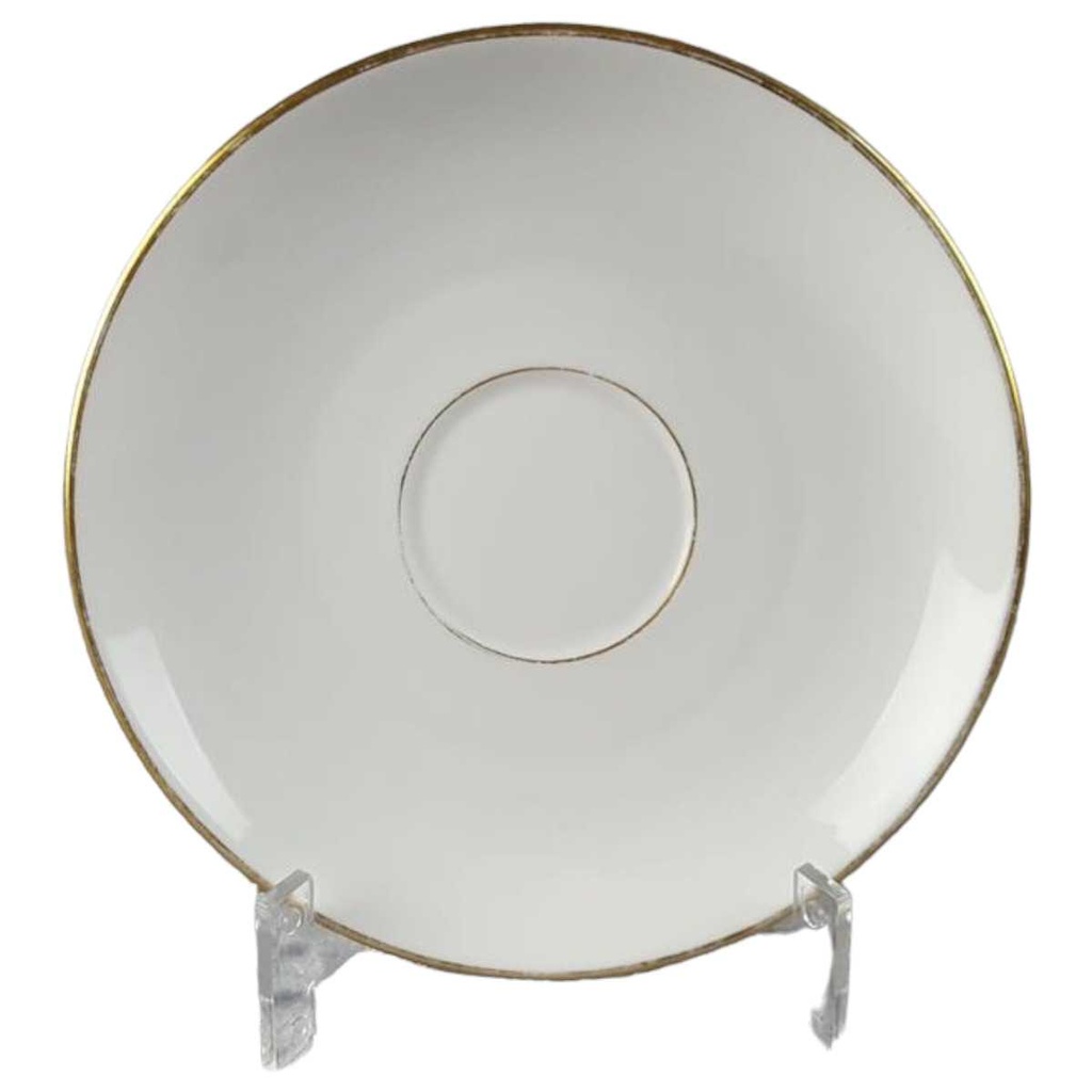 Untertasse Goldrand 15 cm Fürstenberg Schloß 644 0801 gebraucht - gut