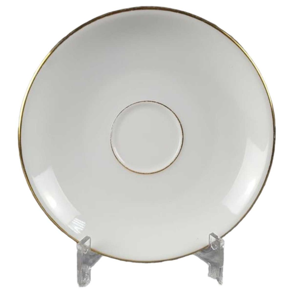 [458114411] Untertasse Goldrand 15,1 cm Fürstenberg Schloß 644 0801 gebraucht - gut