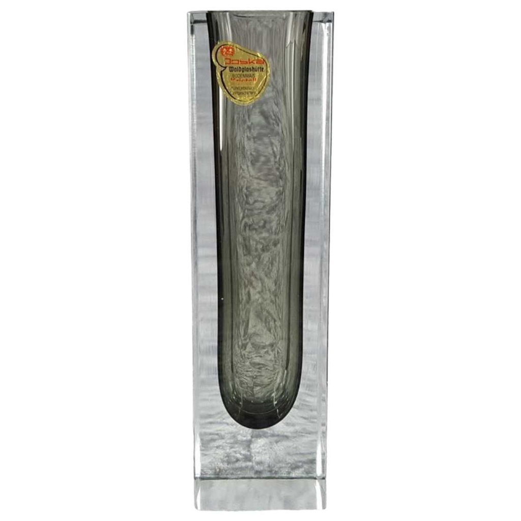 [458114427] Vase Blockvase mundgeblasen Joska Waldglashütte Bodenmais gebraucht - gut