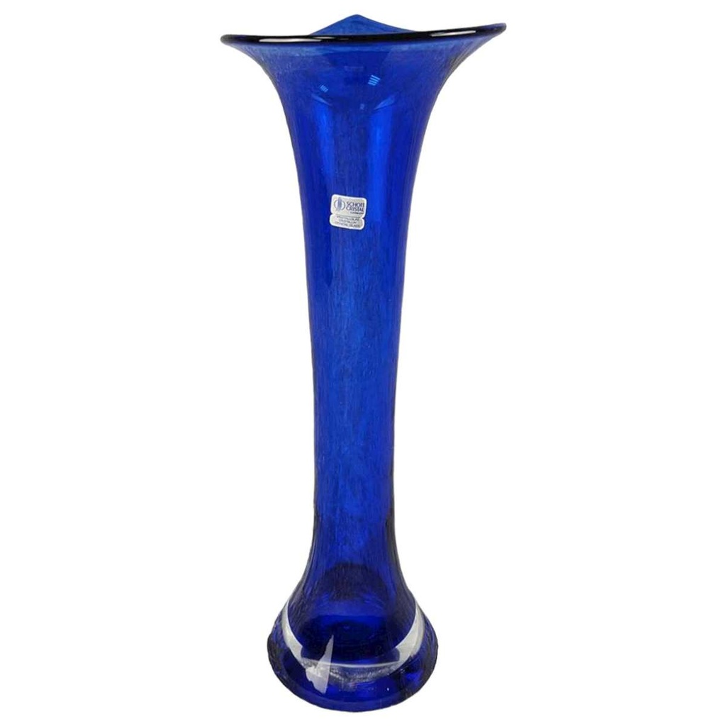 Vase Blumenvase 32 cm Schott Einzelteile Blau gebraucht - gut
