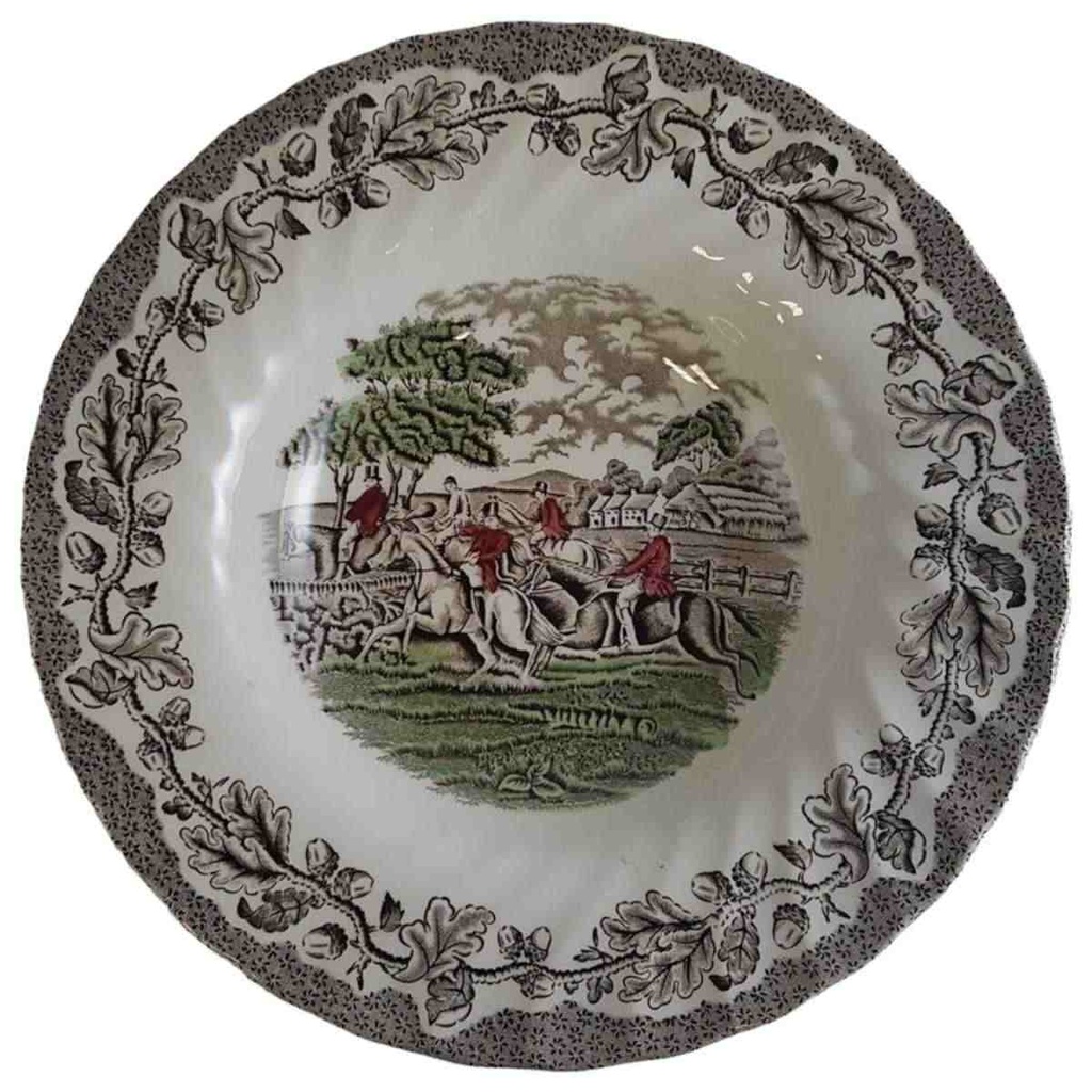 [45811460] Suppenteller 22,2 cm Myott Country Life Bunt rot grün gebraucht - gut