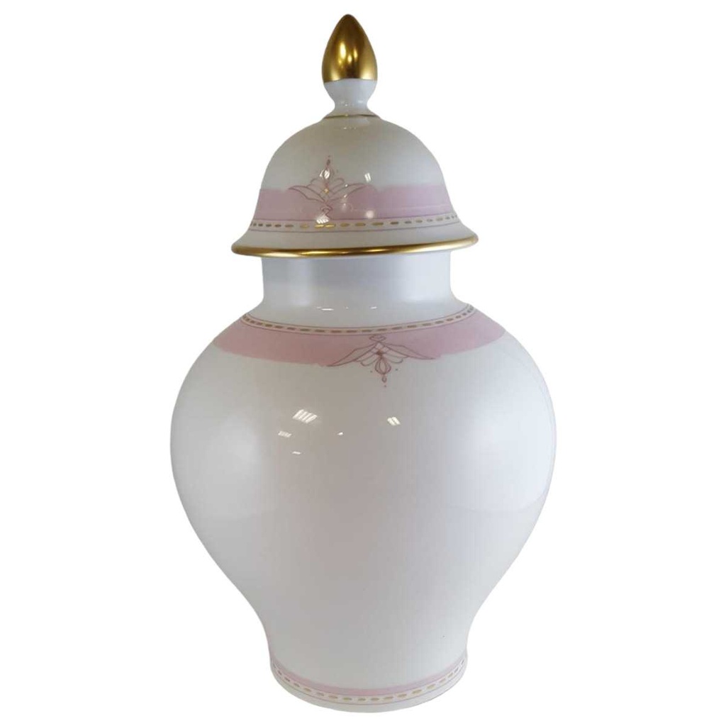 [45811472] Blumenvase Deckelvase 19 cm AK Kaiser Porzellan Duett K. Nossek Rosa K.Nossek gebraucht - sehr gut