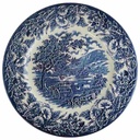 Kuchenteller 20 cm English Ironstone Tableware (EIT) EIT England Morning Glories On Rim Blau neu