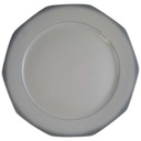 Speiseteller Essteller 24 cm Winterling Marktleuthen Grauer Rand gebraucht - gut