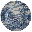 Suppenteller 22,7 cm Alfred Meakin Coaching Days Blau gebraucht - gut