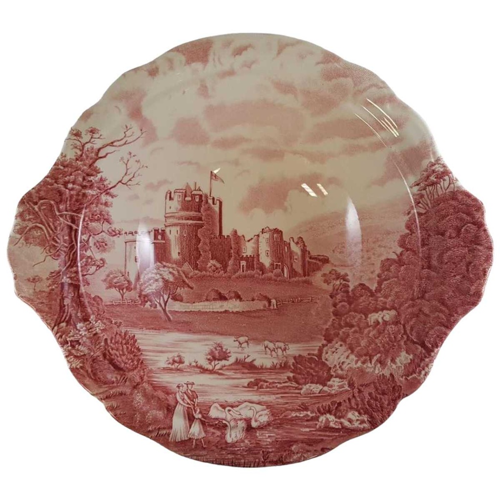 [45811497] Ragoutterrine ohne Deckel Johnson Bros Castle Story Rot gebraucht - sehr gut