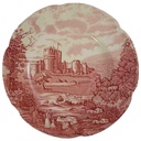 Speiseteller Essteller 25,3 cm Johnson Bros Castle Story Rot gebraucht - sehr gut