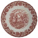 Kuchenteller Dessertteller Frühstücksteller 19,6 cm Myott Country Life Rot gebraucht - sehr gut