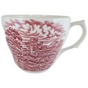Kaffeetasse Tasse Hostess Tableware British Anchor Olde Country Castles Rot gebraucht - gut