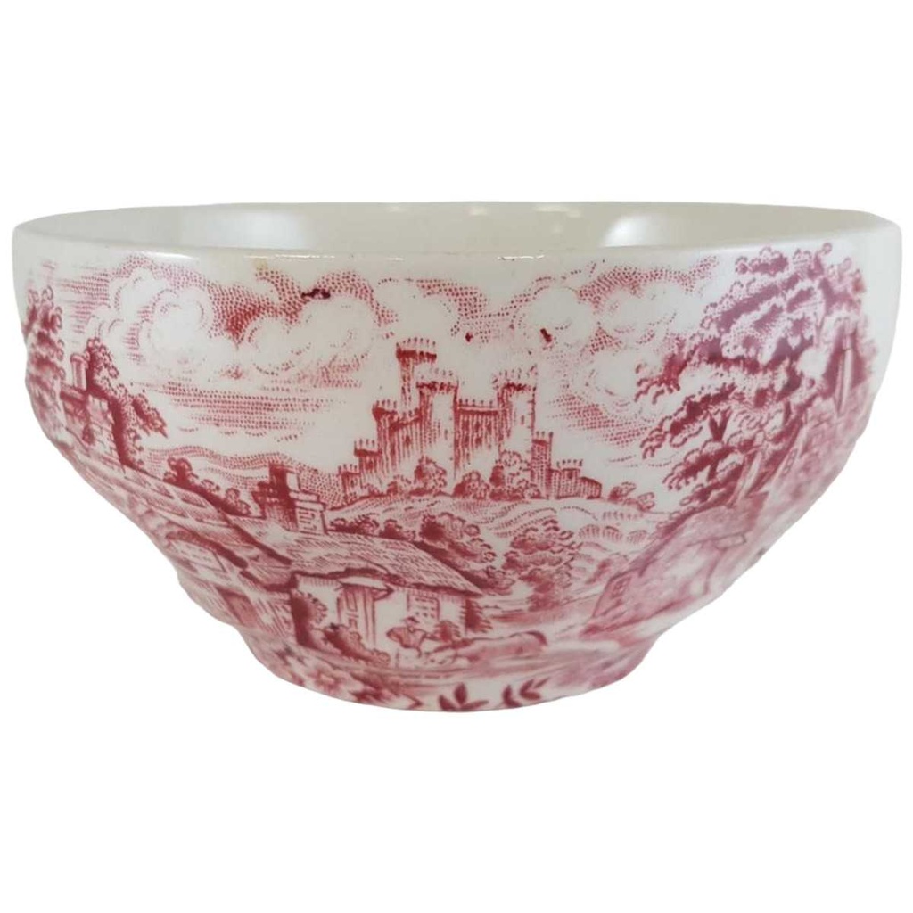 [45811558] Zuckerschale Enoch Wedgwood Old English Village Rot gebraucht - gut