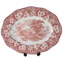Fleischplatte 31x24,5 cm Enoch Wedgwood Woodland Rot gebraucht - gut