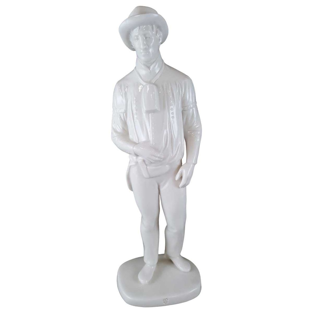 [45811582] Figur Nymphenburg Porzellan Herr Mann weiß H 24 cm