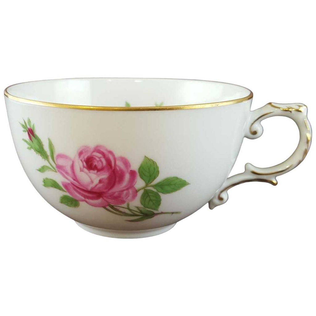 [45811596] Teetasse Tasse Fürstenberg Alt Rote Rose 02171 gebraucht - sehr gut