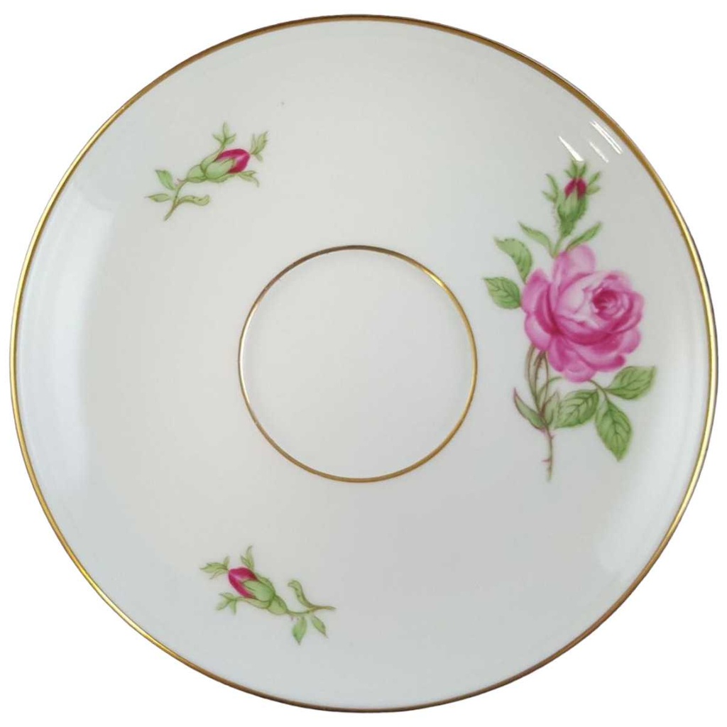 [45811597] Untertasse für Tee 13,1 cm Fürstenberg Alt Rote Rose 02171