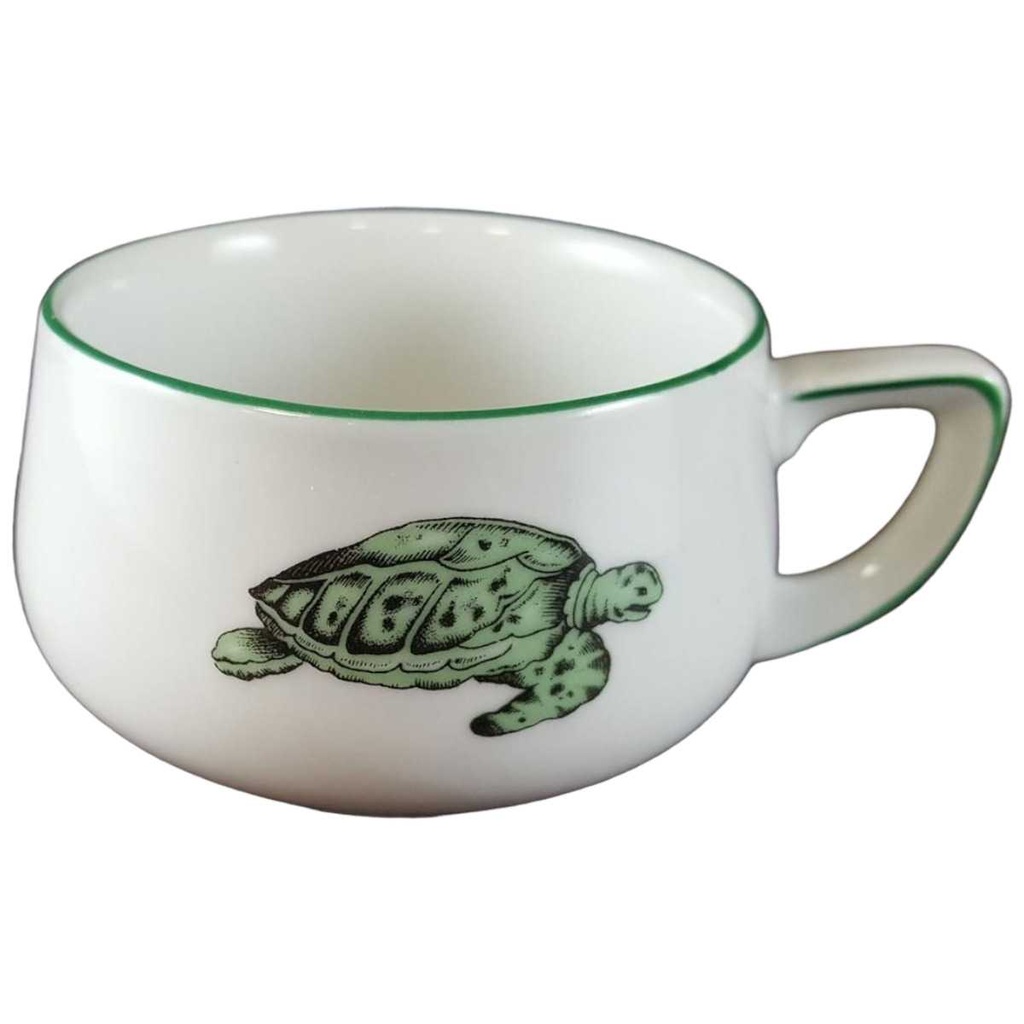 [45811628] Mokkatasse/Suppentasse Tasse Espressotasse Thomas Porzellan Lacroix Schildkröte Grün gebraucht - sehr gut