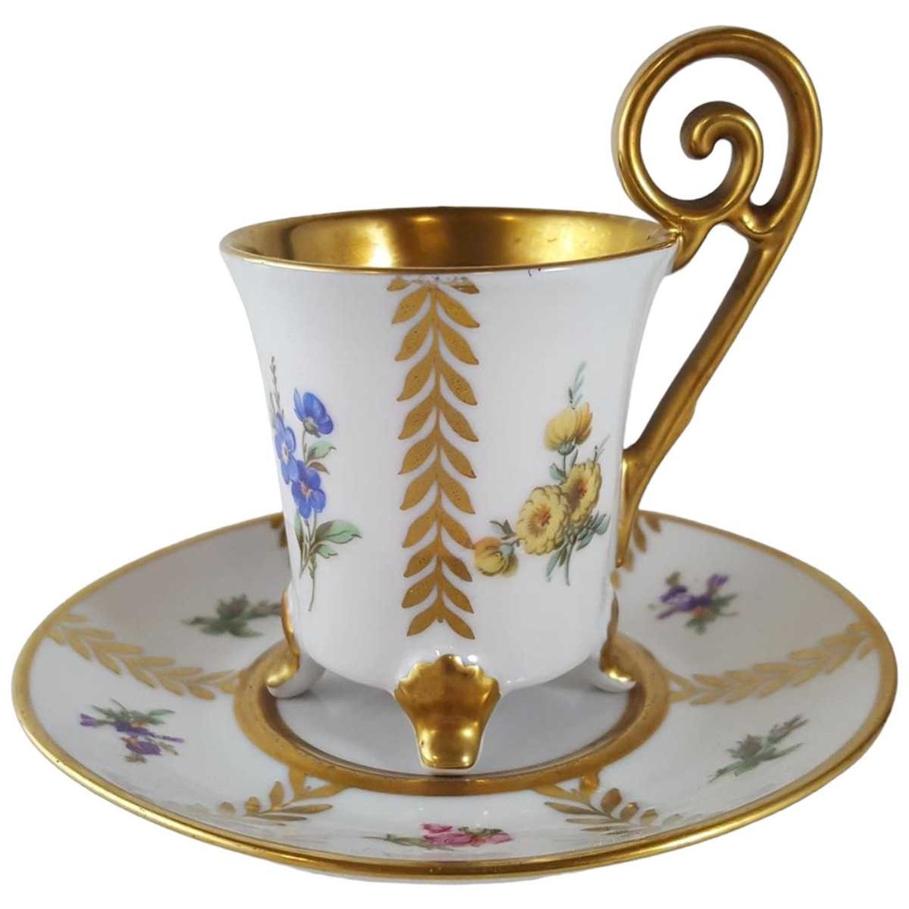 [45811636] Sammeltasse Tasse Espressotasse Goldrand Edelstein Bavaria 21369 gebraucht - sehr gut