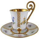 Sammeltasse Tasse Espressotasse Goldrand Edelstein Bavaria 21369 gebraucht - sehr gut
